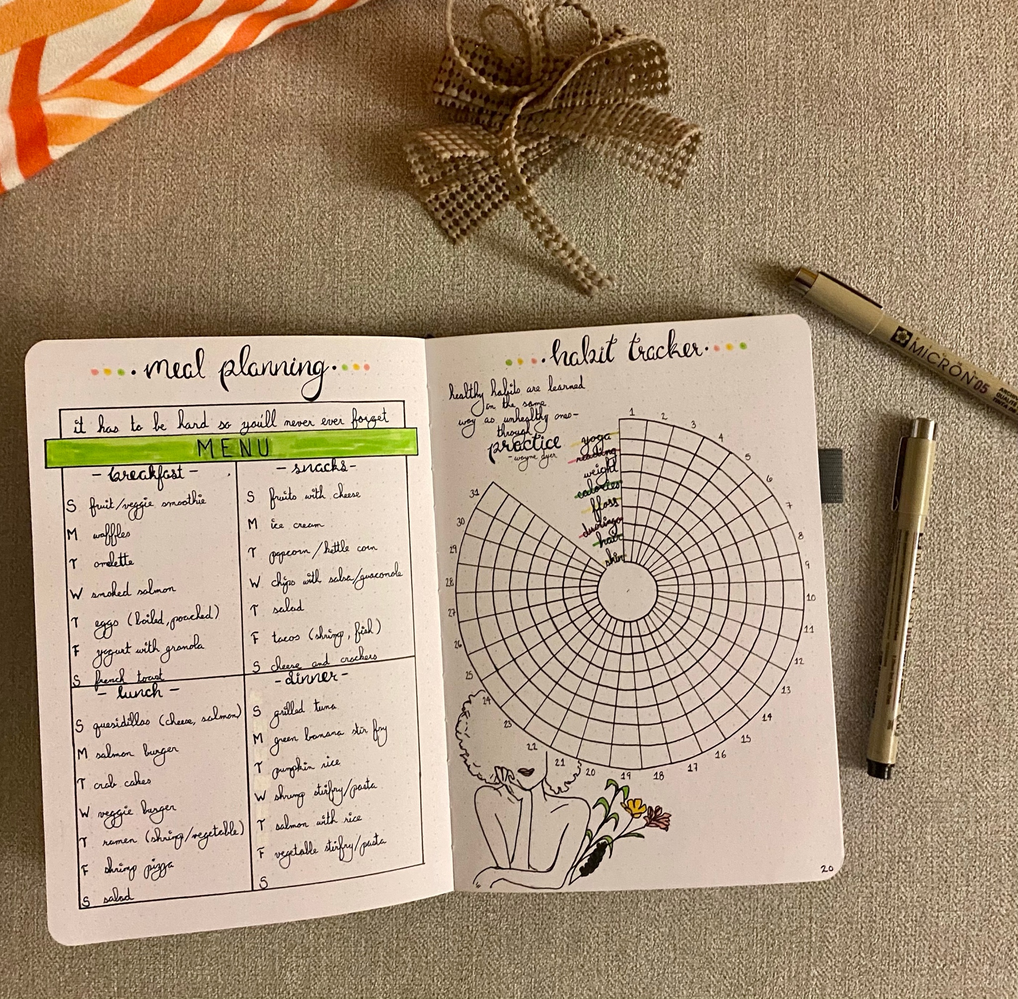 January 2021 Bullet Journal Setup – Beautiful & Distracted